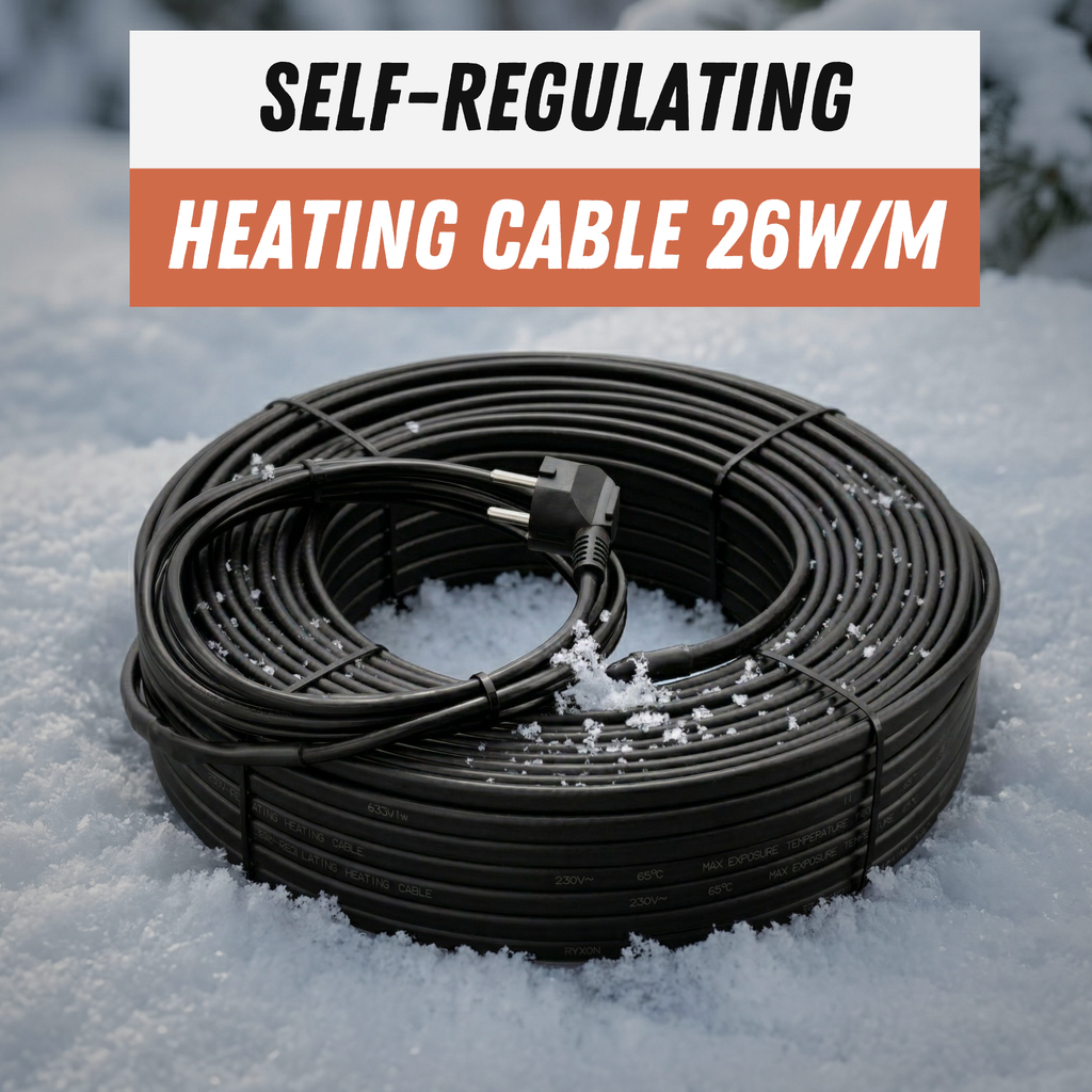 Assembled self-regulating heating cable Ryxon